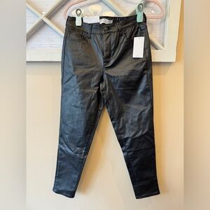 Social Standard by Sanctuary ankle skinny size 8 NWT‎ black faux leather